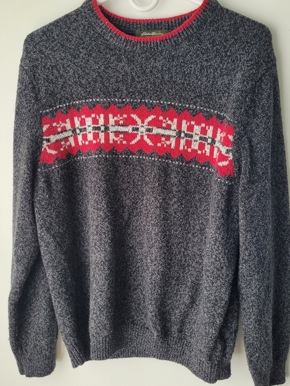 Eddie Bauer Gray Crewneck Sweater Size M
